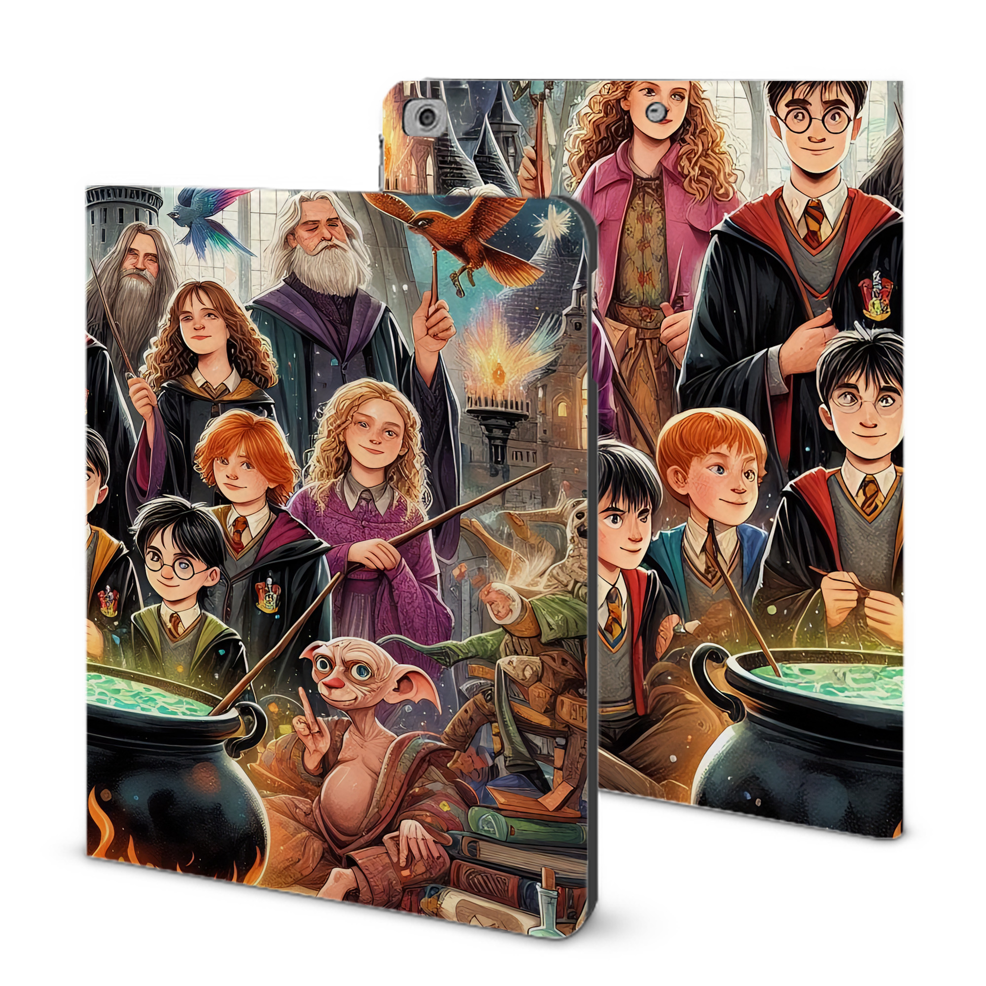 （画像用） Harry Potter ハリー・ポッターシリーズ IPad ケース ブック型 PUレザー TPU 耐衝撃 軽量 薄型 ペン収納なし 全面保護 IPad 各モデル対応